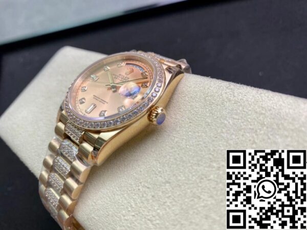 8 15 Rolex Day Date M128345RBR-0020 1:1 Best Edition EW Factory Quadrante oro rosa