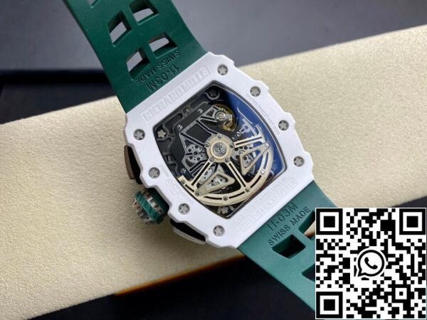 8 152 6ab1c0e9 df27 4b1e b67d a4d7c0a6bd9c Richard Mille RM011-03 1:1 Najlepsza edycja KV Factory Green Strap