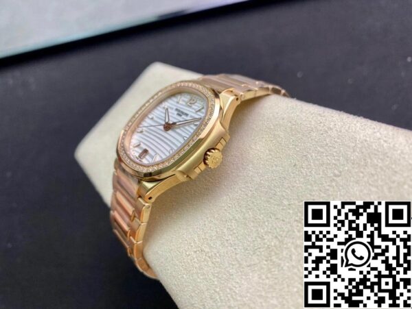 8 155 Patek Philippe Nautilus Ladies 7118/1200R-001 1:1 Best Edition 3K tehdas ruusukultaa