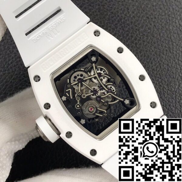 8 15 a0fa6b35 9252 4355 8018 3497c9fc4346 Richard Mille RM055 1:1 Meilleure édition ZF Factory Céramique blanche