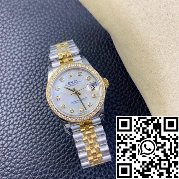 8 16 Rolex Datejust M278383RBR-0028 31MM 1:1 Mejor Edición EW Fábrica de Oro Amarillo