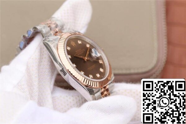 8 184 389c0d3c 7580 4de0 a4f7 20402aee6240 Rolex Datejust M126331-0004 1:1 Best Edition EW Fabriek Bruine Wijzerplaat