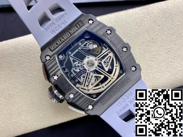 8 1 ef6b7d7a 8f53 4dc9 8b5c e8e3f7e349ed Richard Mille RM-011 1:1 Meilleure édition KV Boîtier en carbone forgé en usine