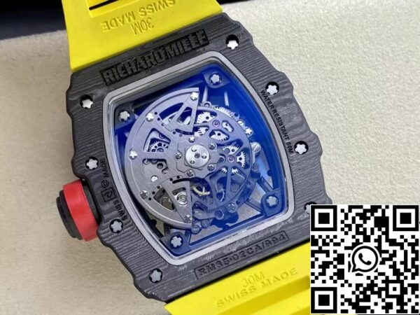 8 23 8f1b3a45 f09d 40b2 adb6 05d08c31fe02 Richard Mille RM35-02 1:1 Best Edition T+ Factory NTPT Kolfiber Gul Rem