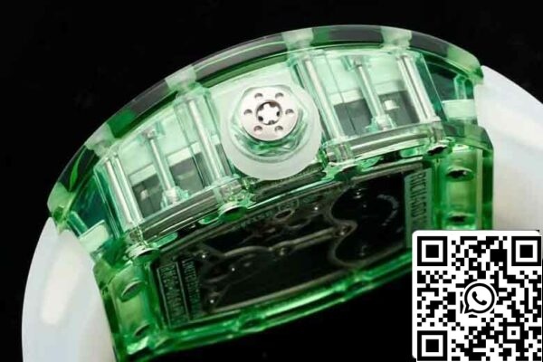 8 24 db5ca88d 3e24 4ceb bbdf d2b292054352 Richard Mille RM26-01 Tourbillon Beste 1:1 Editie RM Fabrieks Groen Transparante Kast