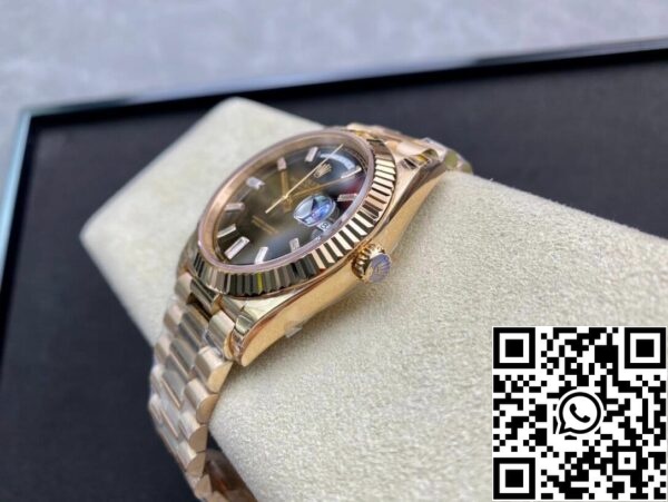 8 29 Rolex Day Date 228238a 1:1 Best Edition EW Fabriek V2 Zwarte Wijzerplaat