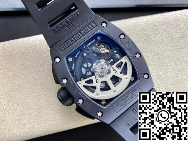 8 2 5f4fa5ab 8aa2 455d 9571 710dafe95283 Richard Mille RM011 1:1 Best Edition KV Factory Керамический черный корпус