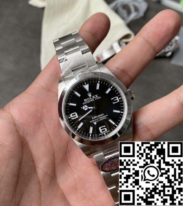 8 33 20fa870b 7f5a 4be3 aa01 2f62b7030c0b scaled Rolex Explorer M214270-0003 39MM 1:1 Best Edition Clean Factory Black Dial