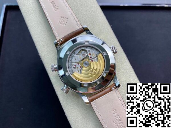 8 36 a5e97eae 02cc 4f1b ba9d d8cd68df2093 Patek Philippe Calatrava 5524G-001 1:1 Best Edition GR Factory V2 Brown Strap