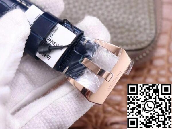 8 39 151e0ba3 cd14 4c5f 9b10 b2eb4fbb4862 Panerai Luminor Marina Goldtech PAM01112 1:1 Best Edition VS Factory kék számlap svájci P9010