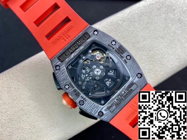 8 3 cdea0246 d6b9 4ebb b02e c10eff1c7cd3 Richard Mille RM011 1:1 Best Edition KV Factory V3 Red Rubber Strap