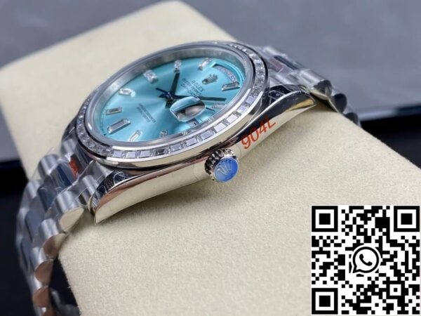 8 4 Rolex Day Date M228396TBR-0002 1:1 Best Edition GM Factory Ice Blue Dial