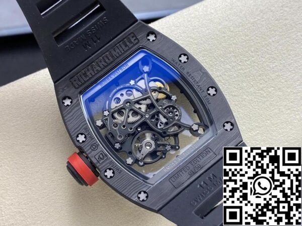 8 40 3592529b 0349 422b b4a6 a6ca9ba44f89 Richard Mille RM-055 1:1 Meilleure édition BBR Factory Boîtier en fibre de carbone noir