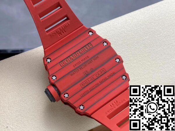 8 43 c1216198 6ea1 455a 941a a9d586128af3 Richard Mille RM12-01 Tourbillon 1:1 Best Edition RM Factory Red Rubber Strap