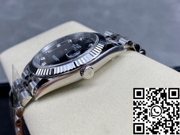 8 43 f2e79c1d 69e3 4a85 b598 fee6181b8f91 Rolex Datejust M126334-0012 1:1 Best Edition Puhdas Factory Musta Dial