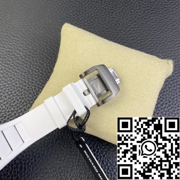 8 44 8d71f282 b15e 4f5e 85ab 4bf820e12a10 Richard Mille RM12-01 Tourbillon 1:1 Best Edition RM Factory White Rubber Strap