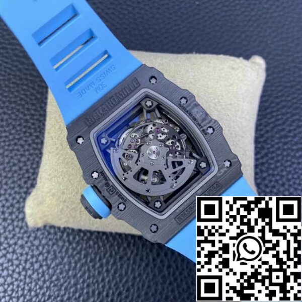 8 48 6ab4bf66 93d7 4974 aa8d 082ef1a970e2 Richard Mille RM35-02 1:1 Best Edition T+ Factory NTPT Hiilikuitu Sininen kuminauha