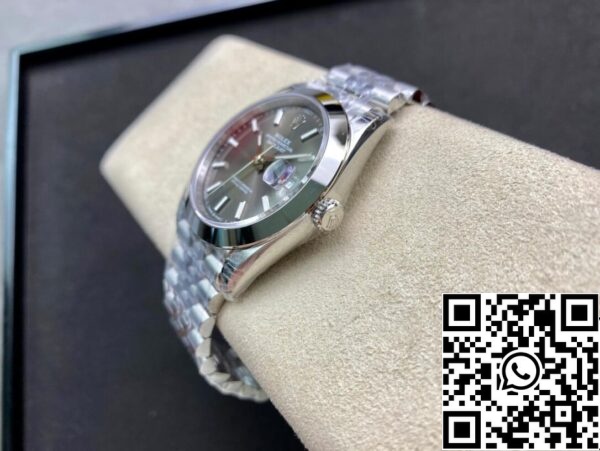 8 49 Rolex Datejust M126300-0008 1:1 Gladko platišče VS Factory Gray Dial