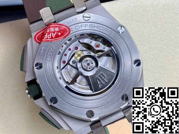 8 50 eb2d5fc5 7968 4b4e af86 bb65747e6801 Audemars Piguet Royal Oak Offshore 26400SO.OO.A054CA.01 1:1 Best Edition APF Factory bézs színű számlapja