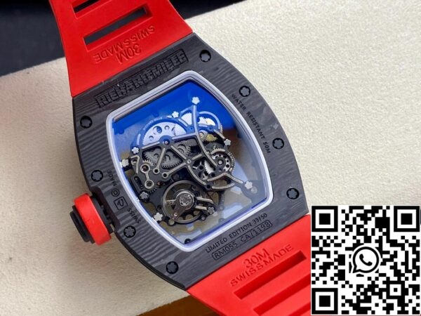 8 53 c4f48bec ad75 42cd a68d 78f9e8a1ecbd Richard Mille RM-055 1:1 Best Edition BBR Factory Red Strap