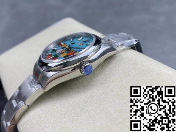 8 55 c69aadf0 4978 4a4d bfe0 4070c834c593 Rolex Oyster Perpetual M277200-0010 31MM 1:1 Best Edition EW Factory Cadran bleu turquoise