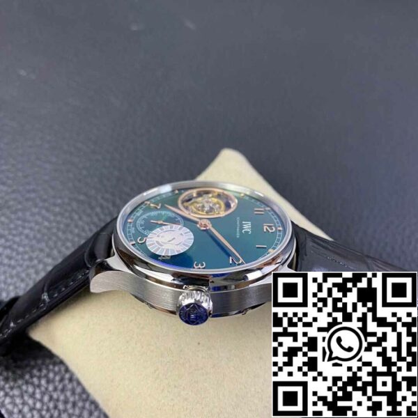 8 56 956f40e3 6a68 42e1 9630 2b1a1327495b IWC Portuguese Tourbillon 1:1 Best Edition ZF Factory zöld számlapja