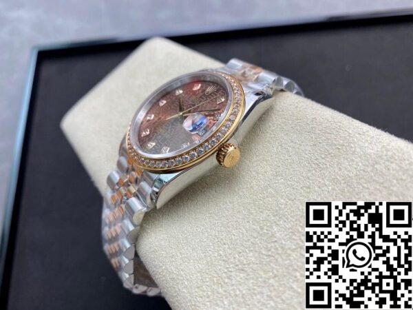 8 56 f71bdcce 7434 4cc5 8388 e552f51adde6 Rolex Datejust M126281RBR-0013 1:1 Best Edition BP Factory barna számlapja