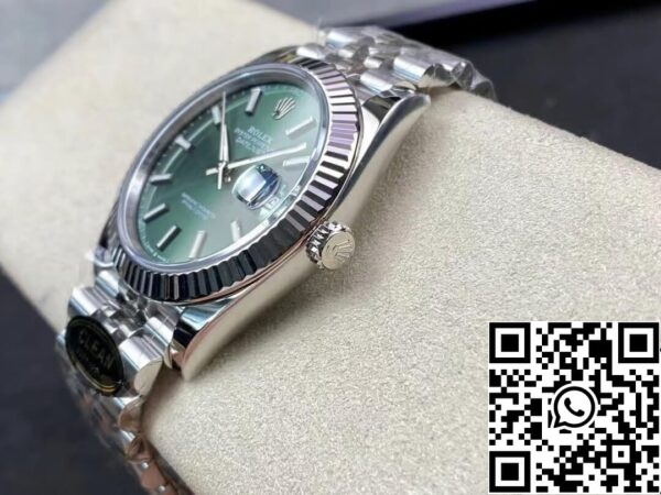 8 59 e6202119 3489 462a 91d4 faa763b4da55 Rolex Datejust M126334-0027 41mm Jubilee Strap Clean Factory Mint Green Dial