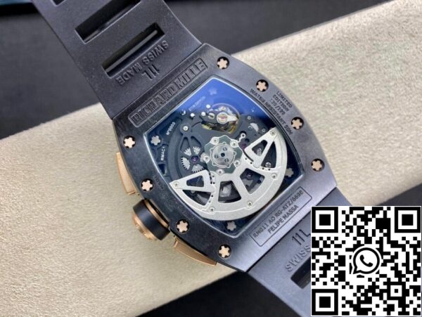 8 67 87f8ba04 e074 4c37 bff3 458f4eae6a9c Richard Mille RM011 1:1 Best Edition KV Factory Esqueleto de cerámica Esfera