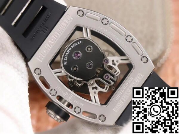 8 6 dc74b08d c295 48e9 8577 56be6fd33a1f Richard Mille RM52-01 Tourbillon 1:1 Meilleure édition JB Factory Cadran tête de mort