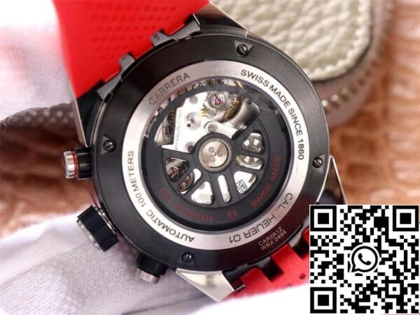 8 70 3e1f4234 2adc 49ac 8511 4e438d609544 TAG Heuer Carrera CAR2A1Z.FT6050 1:1 Best Edition XF Factory Red Rubber Strap