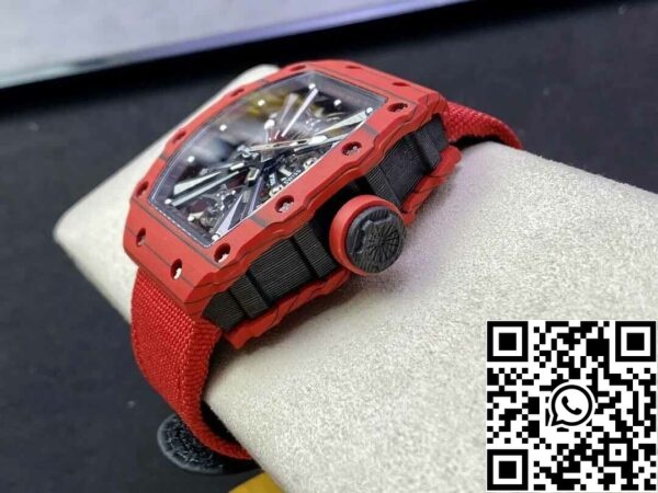 8 75 3c160e75 8c98 4f9b b422 f2938782b0ba Richard Mille RM12-01 Tourbillon 1:1 Best Edition RM Factory Cassa in fibra di carbonio rossa