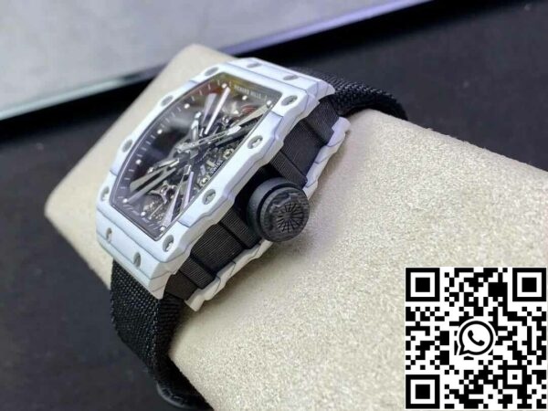 8 78 b93d2e0f 5012 4af5 b631 951e0b615a0f Richard Mille RM12-01 Tourbillon 1:1 Beste Edition RM Factory Weißes Kohlefasergehäuse