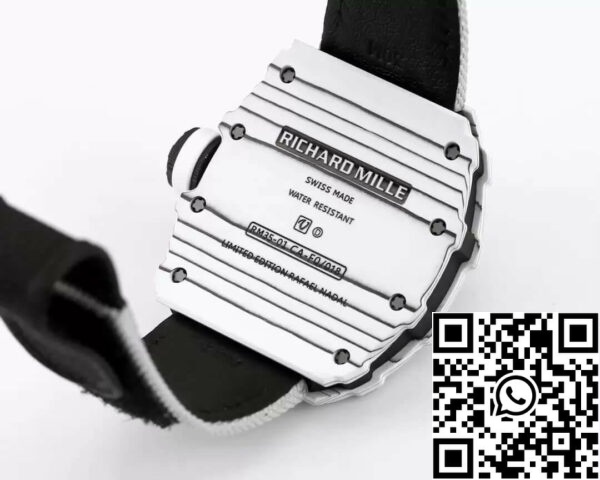 8 79 B5ACF4A2 2950 49FB 8798 77F454CCEF59 Richard Mille RM35-01 1:1 베스트 에디션 BBR 팩토리 화이트 카본 파이버 케이스