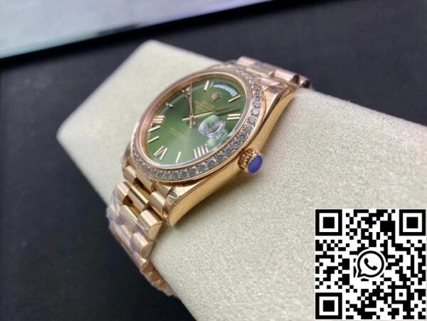 8 8 Rolex Day Date M228345RBR-0011 1:1 Best Edition EW Factory Quadrante Verde