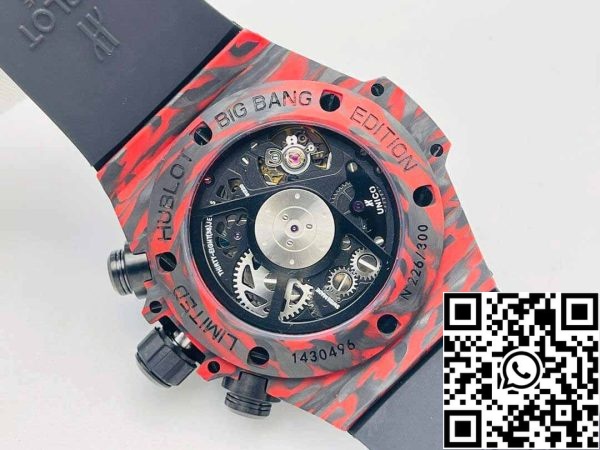 8 80 bed5f77c d2af 42ab b73b 2349ffaf6080 Hublot BIG BANG 411.QV.1123.NR.OVK21 1:1 Best Edition HB Factory Carbon Fiber Red Case