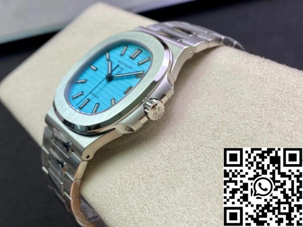 8 84 ed611782 84fb 47c6 884a 98b7f1ad9485 Patek Philippe Nautilus 5711/1A-018 170º Aniversário 1:1 Melhor Edição PPF Fábrica Mostrador Azul Tiffany