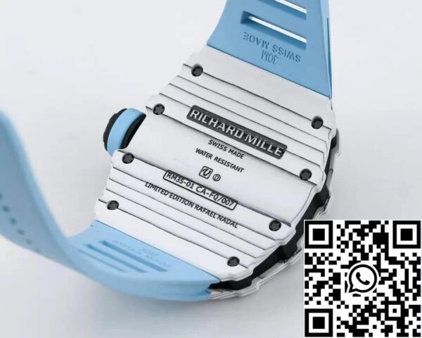 8 85 f698d9c4 a80a 4d85 b29b 34d70d275709 Richard Mille RM35-01 1:1 Best Edition BBR Factory Blue Strap kék szíj