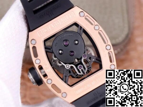 8 8 33b95fac 4d33 424f b3c3 16fc9b1ef19a Richard Mille RM52-01 Tourbillon 1:1 Best Edition JB Factory Caixa em ouro rosa