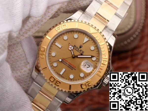 8 9 Rolex Yacht-Master 16623 1:1 Best Edition arany számlap svájci ETA2836 aranyba csomagolt Rolex Yacht-Master 16623 1:1 Best Edition Arany számlap