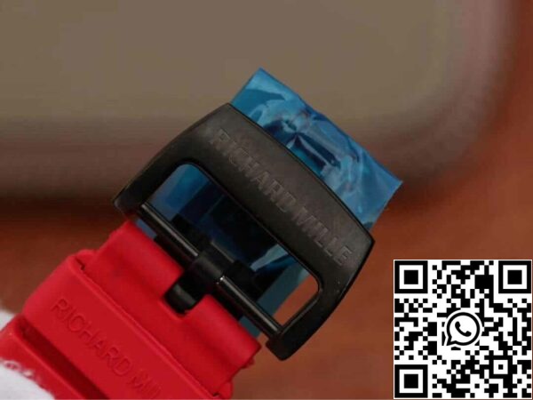 9 107 Richard Mille RM53-01 1:1 Best Edition KV Factory TPT Fibra di carbonio Cinturino rosso