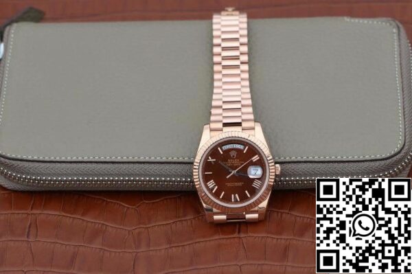 9 109 Rolex Day-Date 40mm 228235 EW Factory 1:1 Best Edition Swiss ETA3255 Brown Dial