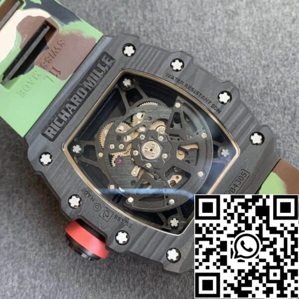 9 111 Richard Mille RM35-02 1:1 Mejor Edición KV Factory V3 Correa de camuflaje