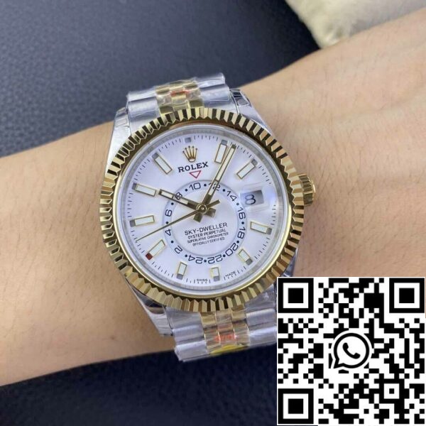 9 12 c1b84305 c06d 40e1 8f9f 7bece8bfddc8 Rolex Sky Dweller M336933-0006 1:1 Best Edition Noob Factory V2 Vit urtavla