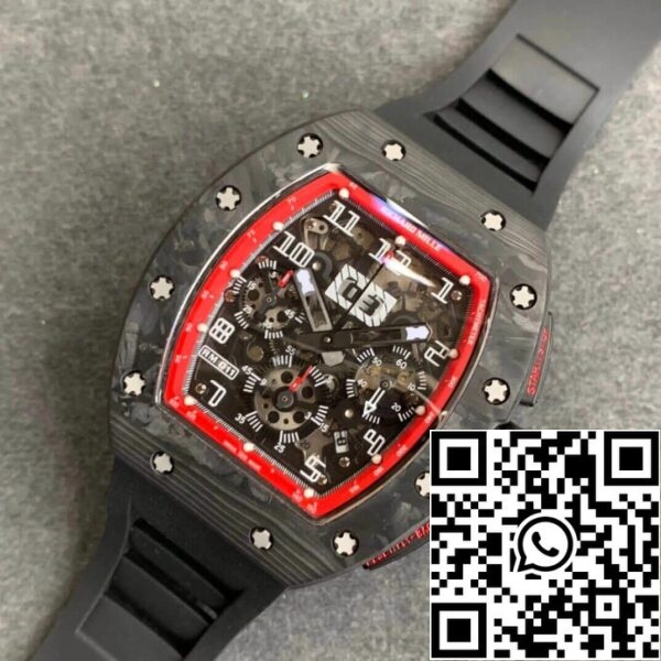 9 131 06dfde61 8a38 42e2 ae9d 254da051ef7b Richard Mille RM011 1:1 Meilleure édition KV Factory Boîtier en fibre de carbone