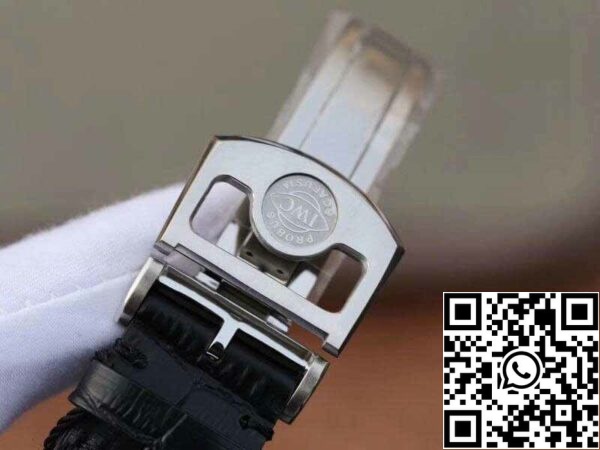 9 137 60bf4b7f 05de 419d 9c18 2f4e55f2c30e IWC Portuguese IW504202 Real Tourbillon 1:1 Best Edition Mostrador branco com bracelete em pele preta Swiss ETA Tourbillon