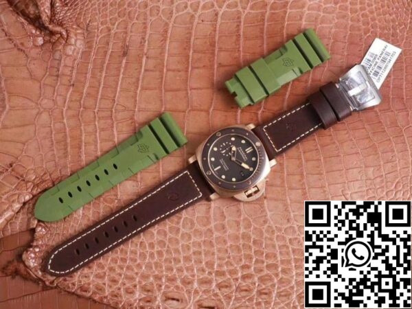 9 141 9e5288dc 1001 4b2f a7a2 b00118a66a00 Panerai Submersible PAM00968 1:1 Best Edition VS Factory Brown Dial Swiss P9010