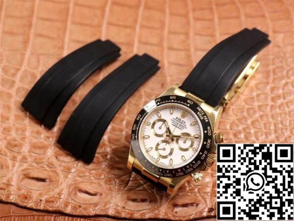 9 150 Rolex Daytona M116518LN-0041 1:1 Best Edition Noob Factory Valkoinen Dial Sveitsin ETA4130