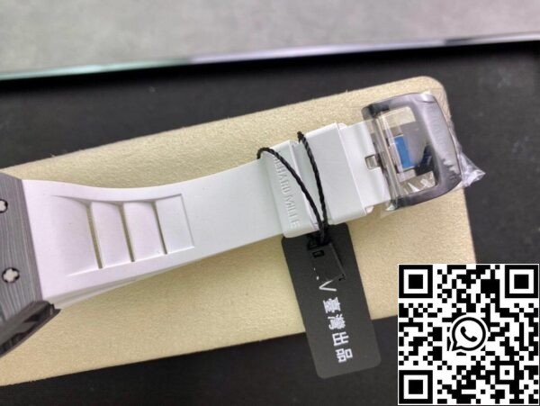 9 162 6de7d943 84e9 46fe a5c4 0e040acd6a30 Richard Mille RM055 1:1 Best Edition KV Factory V2 White Rubber Strap