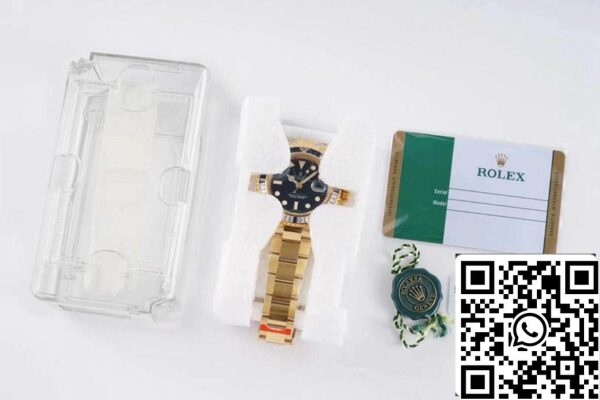 9 193 Rolex GMT Master II 116758 SAru 1:1 Best Edition ROF Factory Blu Bianco Diamante Svizzero ETA2836